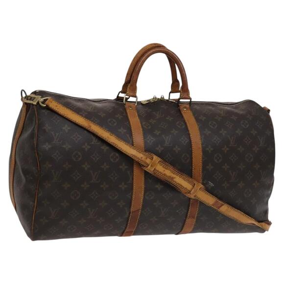 LOUIS VUITTON Monogram Keepall Bandouliere 55 Boston Bag M41414 - Picture 1 of 16